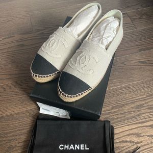 Chanel canvas espadrilles size 39